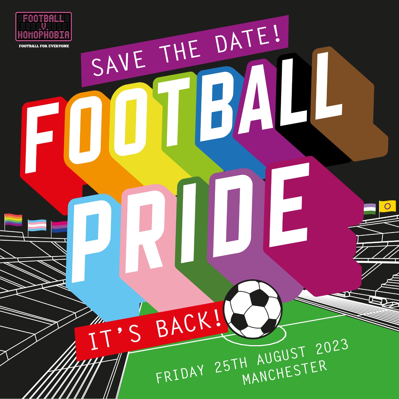 Football Pride to return at Manchester Pride, celebrating LGBTQ+ people and culture in the game